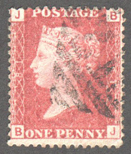 Great Britain Scott 33 Used Plate 81 - BJ - Click Image to Close